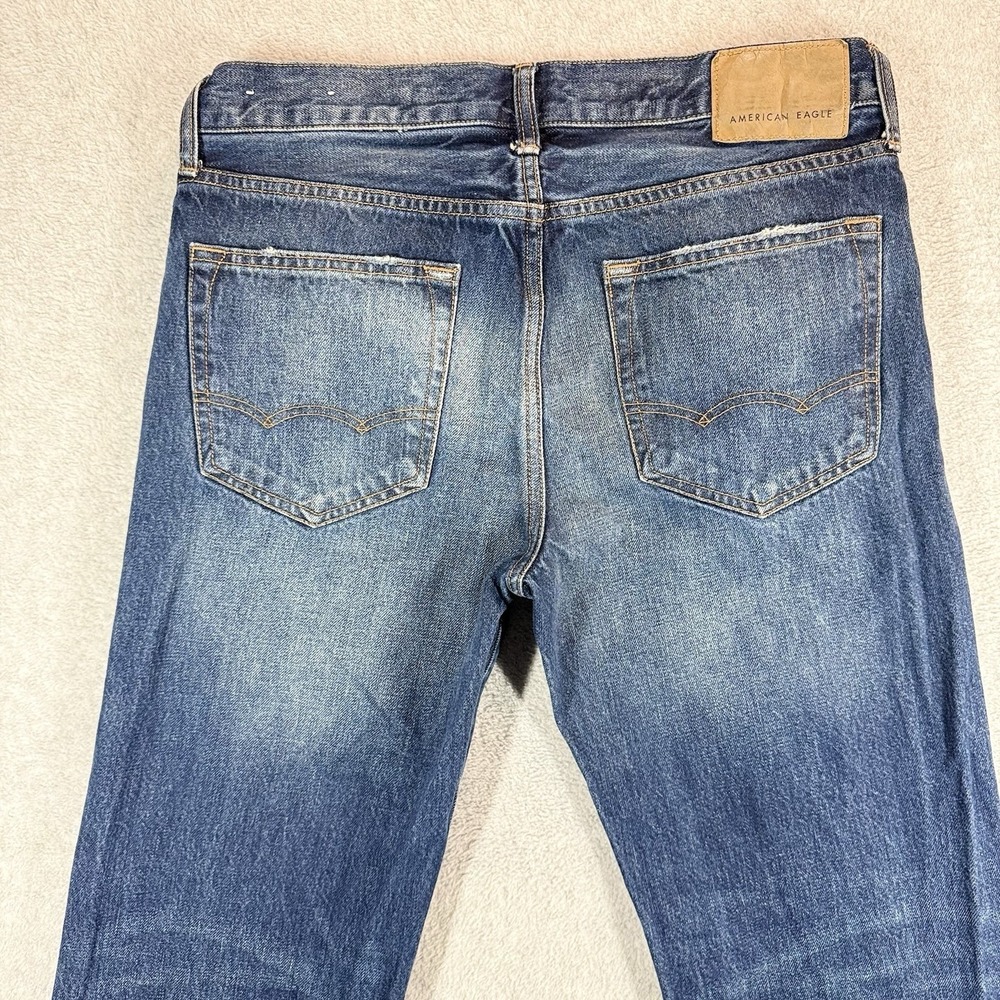 American Eagle Original Boot Cut Jeans Mens 30x30 Medium Wash Blue Denim - Picture 5 of 9